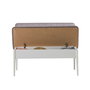 Hanah Home Vina White Soho Grey Juego de Comedor Extensible